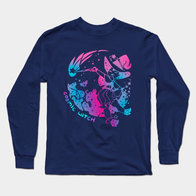 Cosmic Witch Long Sleeve T-Shirt by StudioBliz